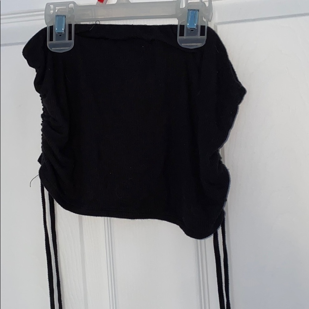 PACSUN Cropped black tube top